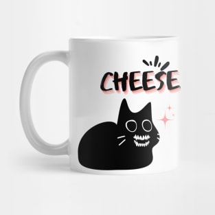 Say Cheese! Spooky Cat Smile Mug